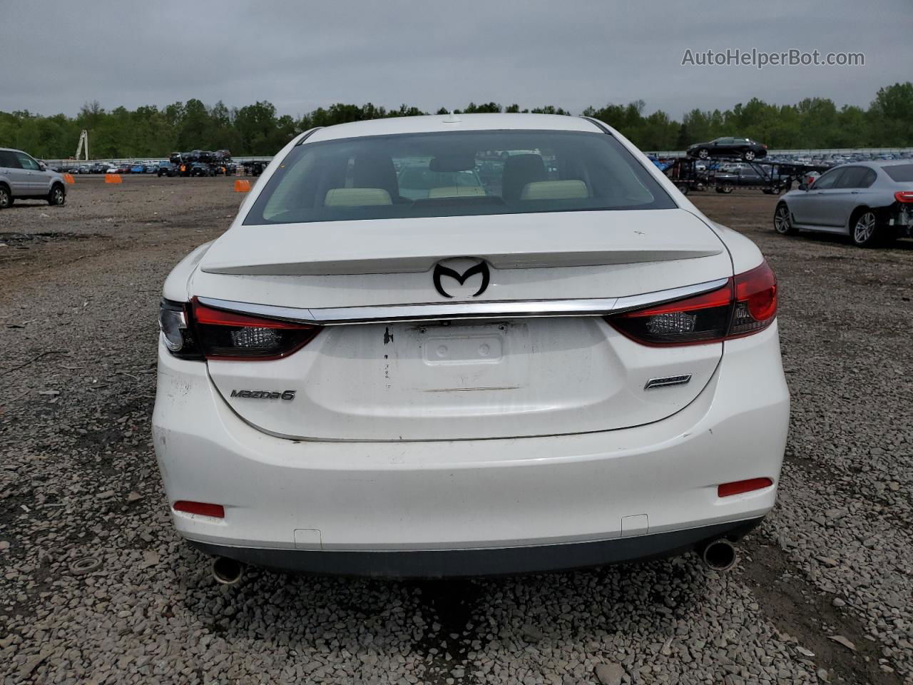 2015 Mazda 6 Grand Touring Белый vin: JM1GJ1W53F1190206