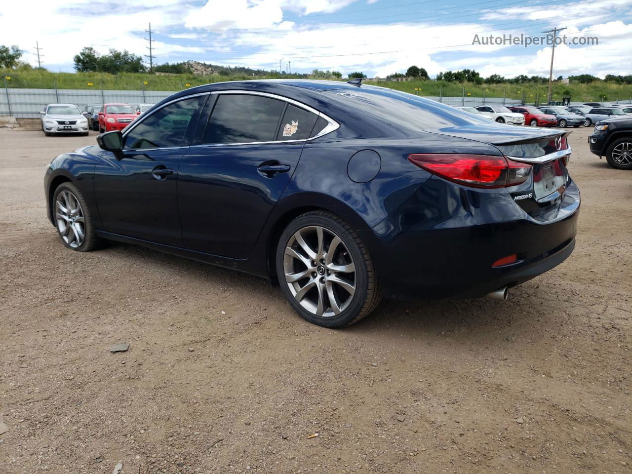 2015 Mazda 6 Grand Touring Blue vin: JM1GJ1W53F1221096