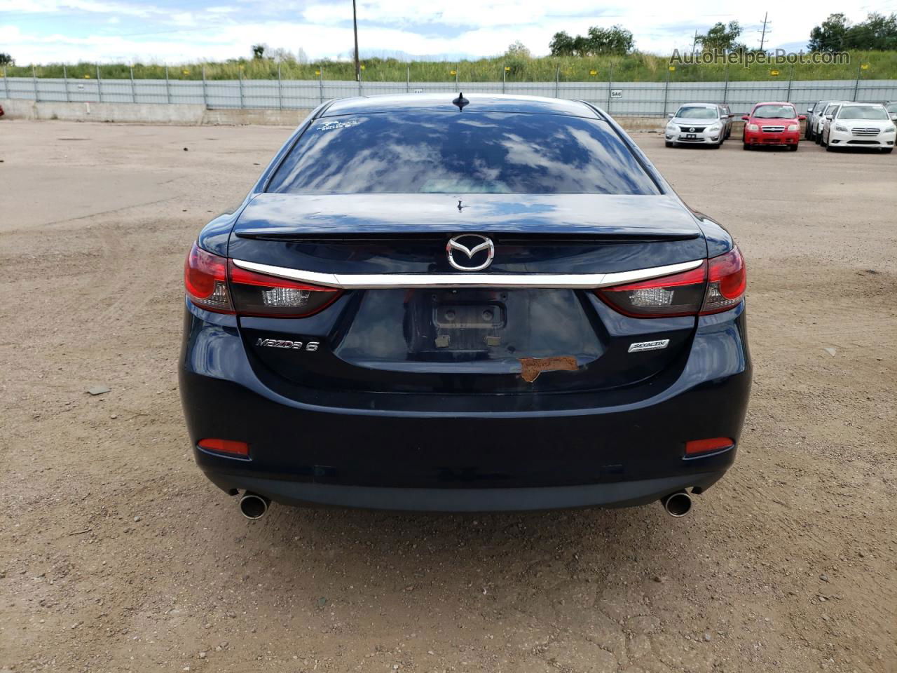 2015 Mazda 6 Grand Touring Blue vin: JM1GJ1W53F1221096