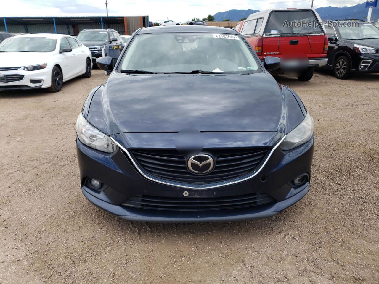 2015 Mazda 6 Grand Touring Blue vin: JM1GJ1W53F1221096