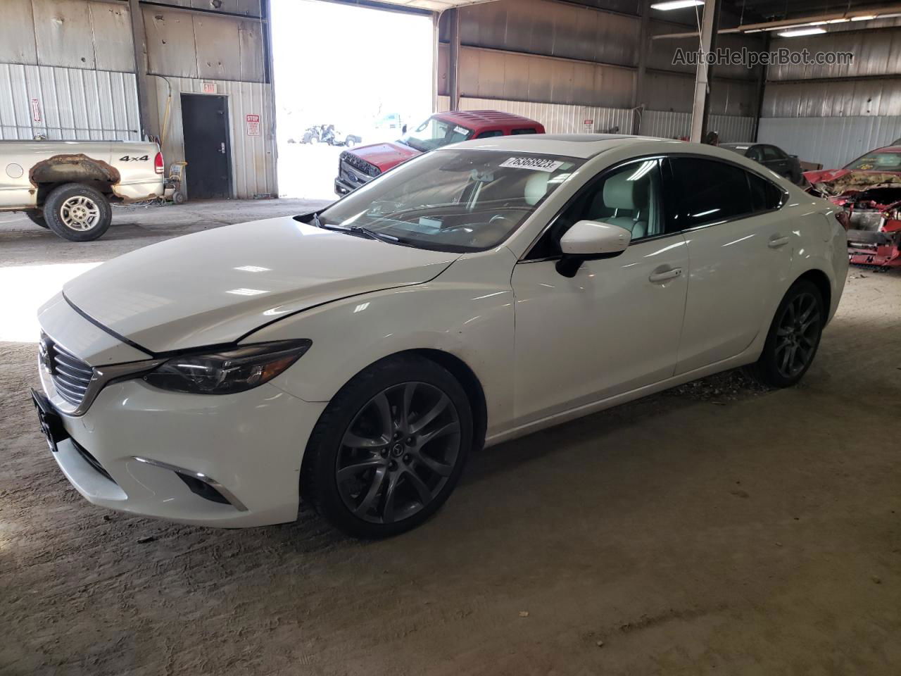 2016 Mazda 6 Grand Touring White vin: JM1GJ1W54G1428890