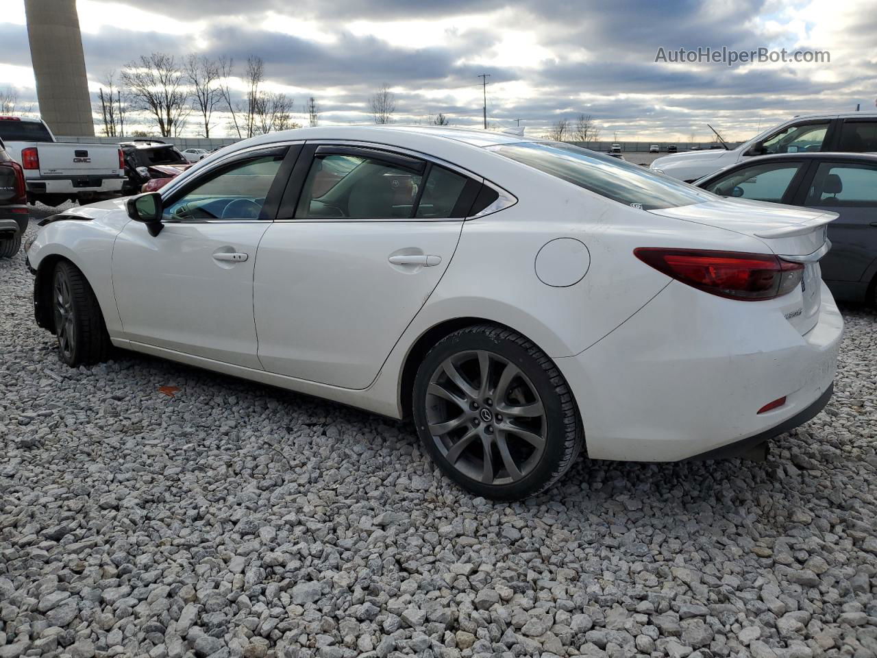 2016 Mazda 6 Grand Touring White vin: JM1GJ1W54G1441252