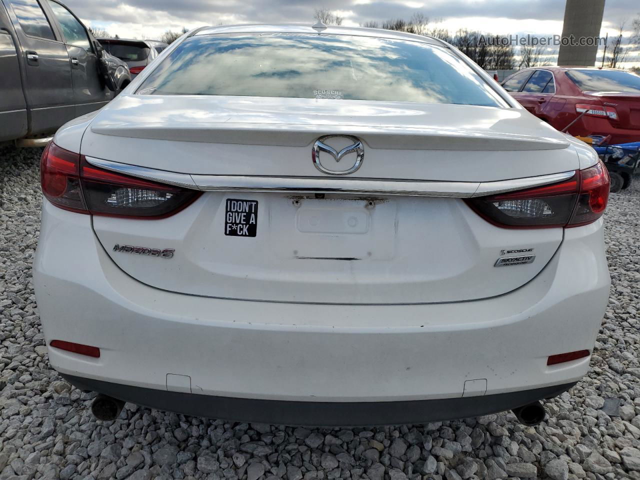 2016 Mazda 6 Grand Touring White vin: JM1GJ1W54G1441252