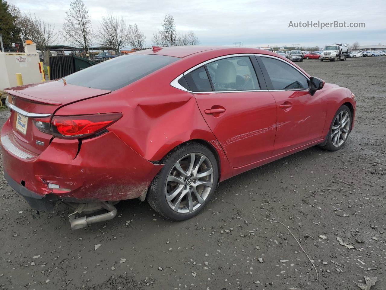 2015 Mazda 6 Grand Touring Red vin: JM1GJ1W55F1184973