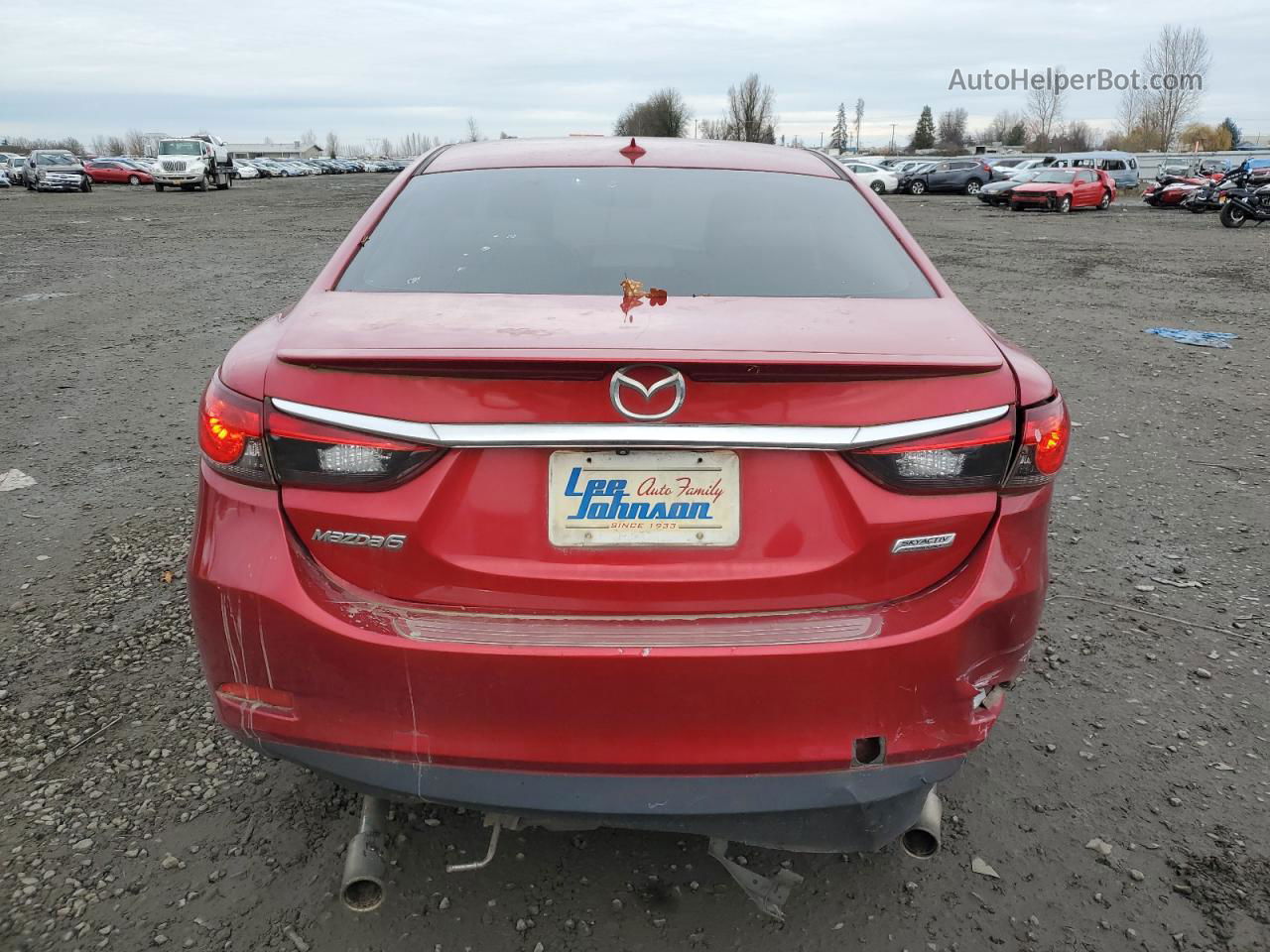 2015 Mazda 6 Grand Touring Red vin: JM1GJ1W55F1184973