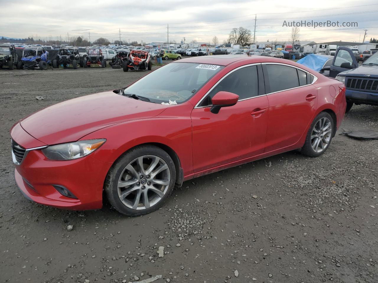 2015 Mazda 6 Grand Touring Red vin: JM1GJ1W55F1184973