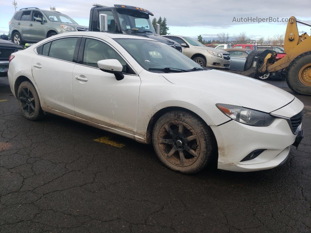 2015 Mazda 6 Grand Touring White vin: JM1GJ1W55F1217762