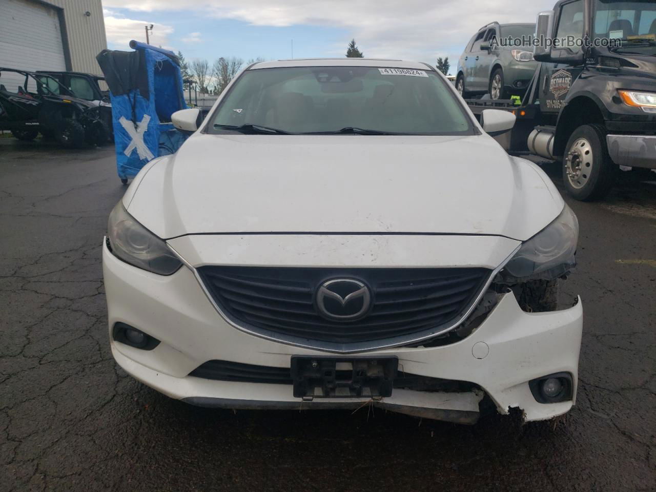 2015 Mazda 6 Grand Touring White vin: JM1GJ1W55F1217762