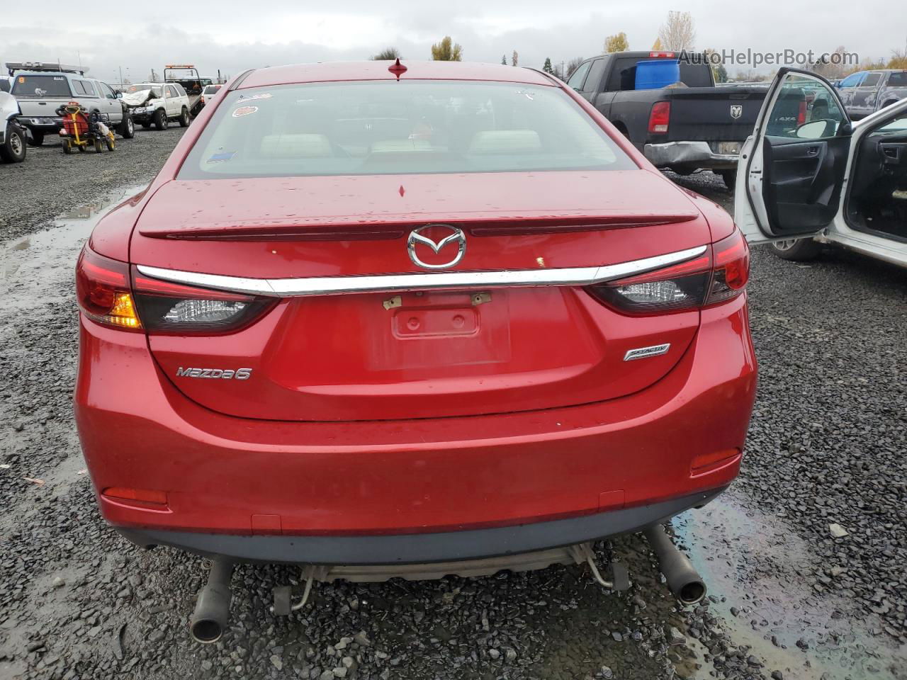 2016 Mazda 6 Grand Touring Red vin: JM1GJ1W55G1444807