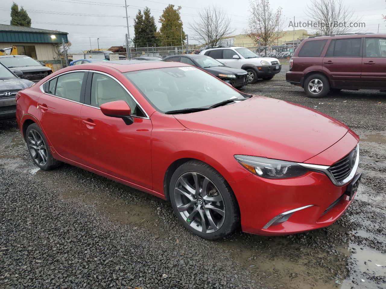 2016 Mazda 6 Grand Touring Red vin: JM1GJ1W55G1444807