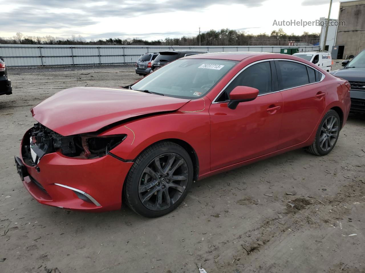 2016 Mazda 6 Grand Touring Red vin: JM1GJ1W55G1486491