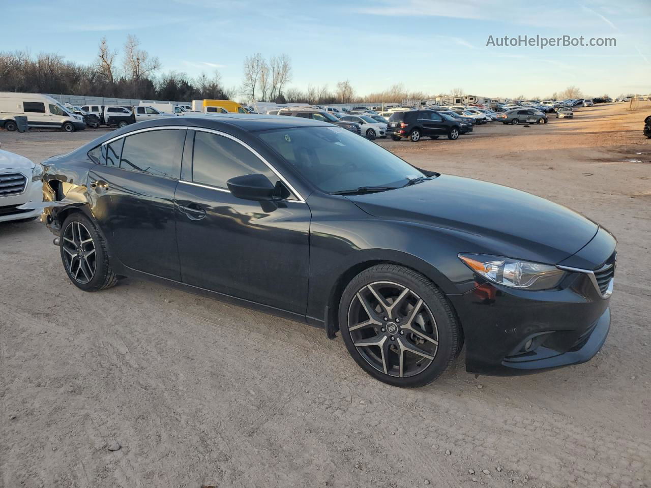 2015 Mazda 6 Grand Touring Black vin: JM1GJ1W56F1205233