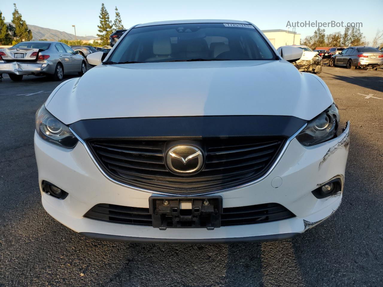 2015 Mazda 6 Grand Touring White vin: JM1GJ1W57F1203622