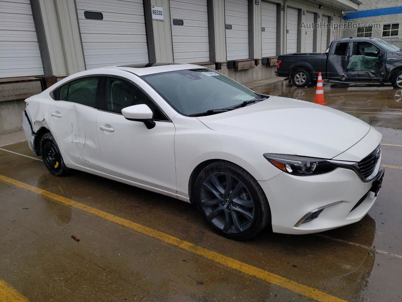 2016 Mazda 6 Grand Touring White vin: JM1GJ1W57G1487108