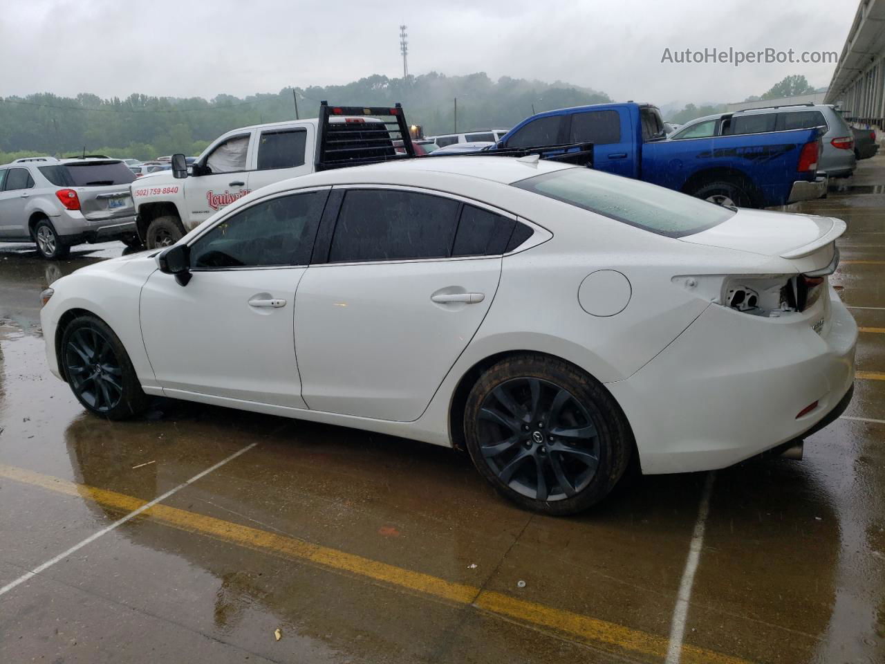 2016 Mazda 6 Grand Touring White vin: JM1GJ1W57G1487108