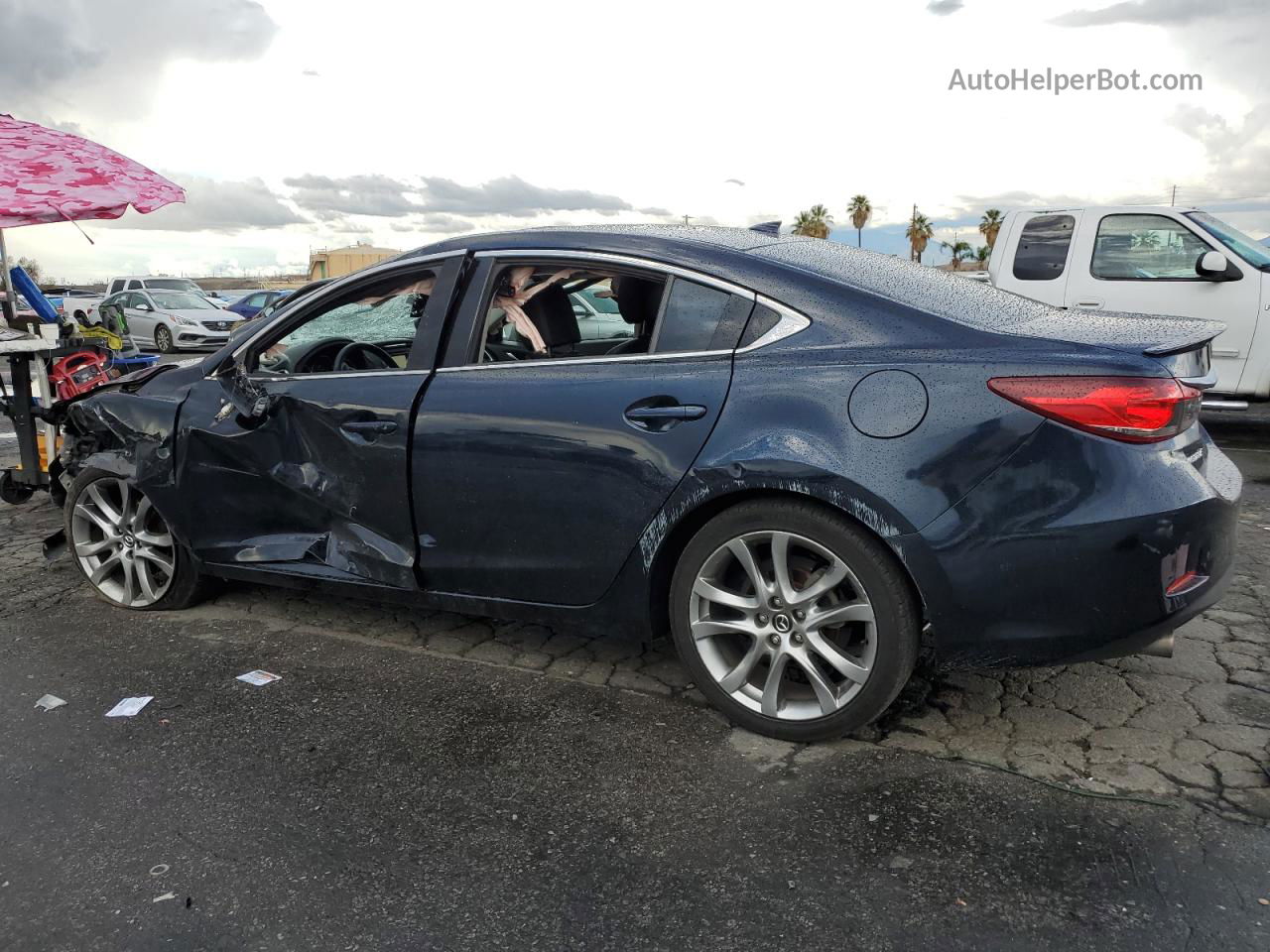 2015 Mazda 6 Grand Touring Blue vin: JM1GJ1W58F1202768