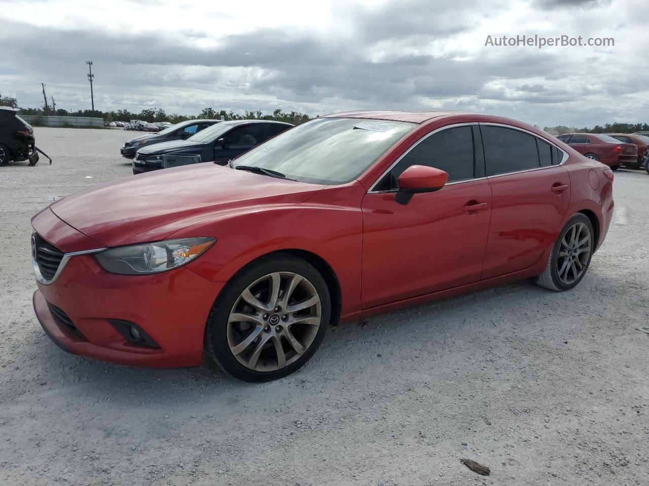 2015 Mazda 6 Grand Touring Red vin: JM1GJ1W58F1204312