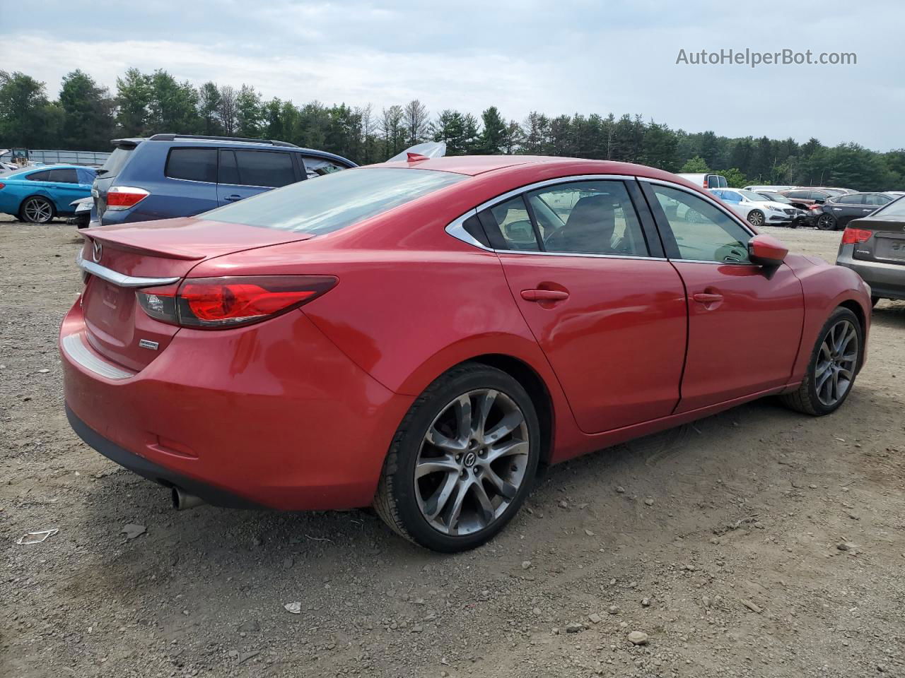 2015 Mazda 6 Grand Touring Red vin: JM1GJ1W59F1188279