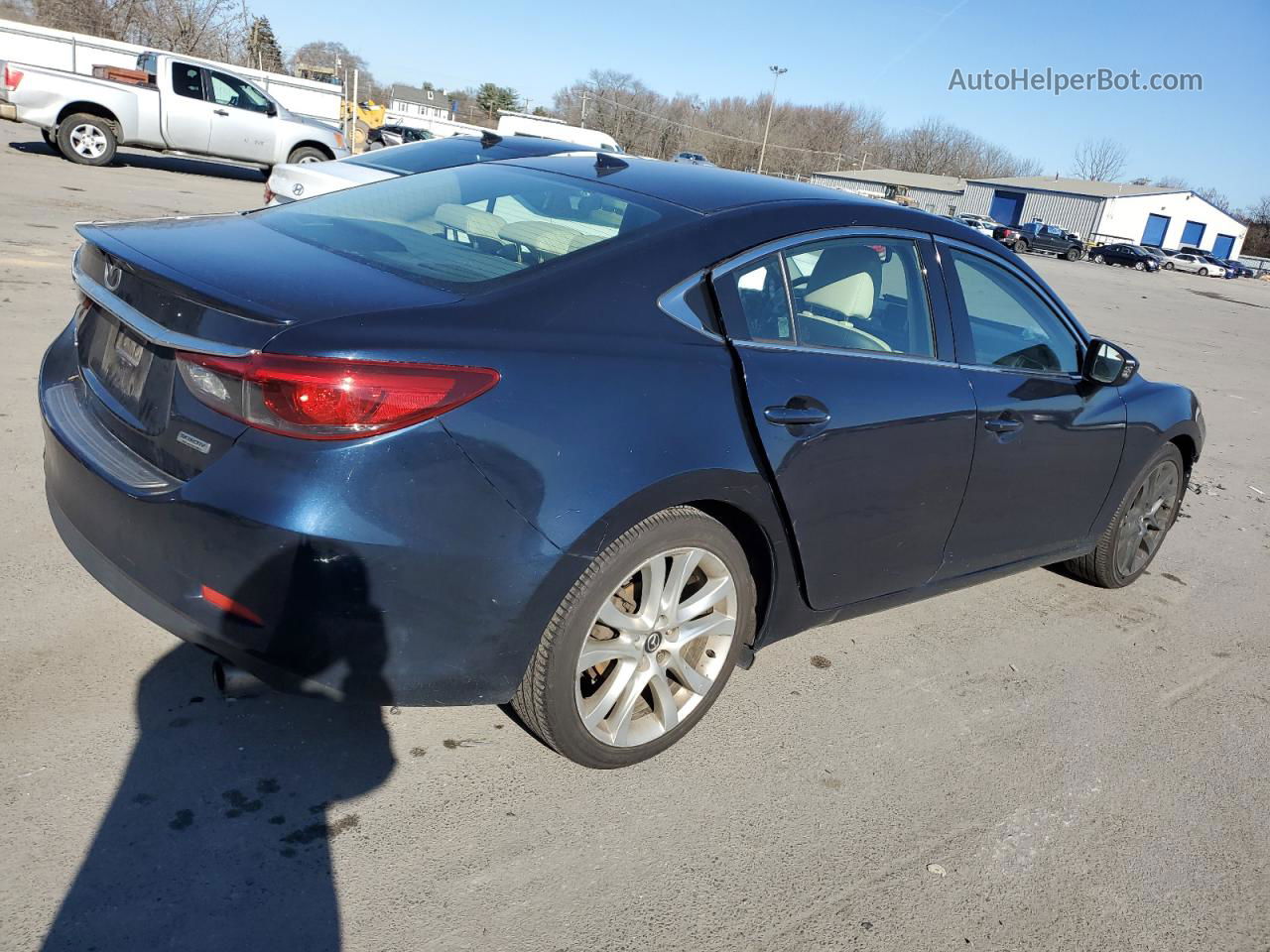 2016 Mazda 6 Grand Touring Black vin: JM1GJ1W59G1486056