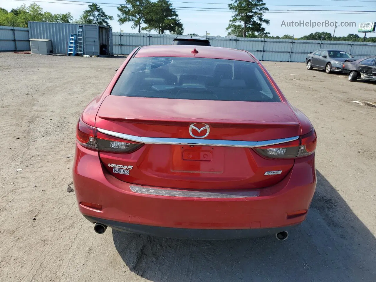 2015 Mazda 6 Grand Touring Red vin: JM1GJ1W5XF1189442