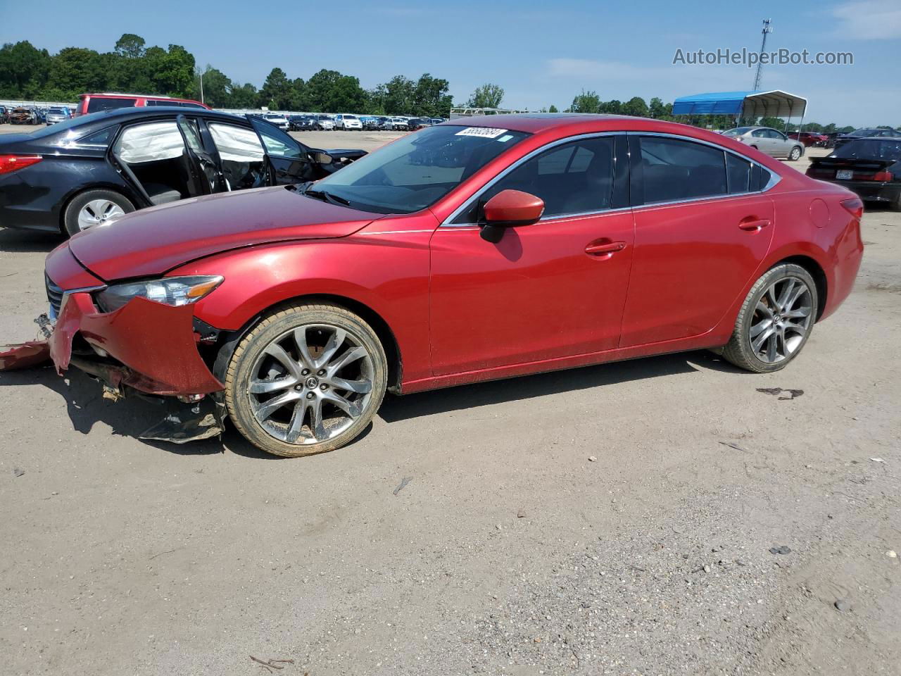 2015 Mazda 6 Grand Touring Red vin: JM1GJ1W5XF1189442