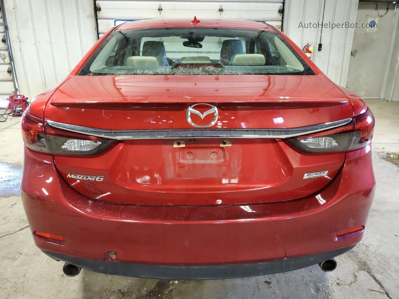 2016 Mazda 6 Grand Touring Red vin: JM1GJ1W5XG1436475
