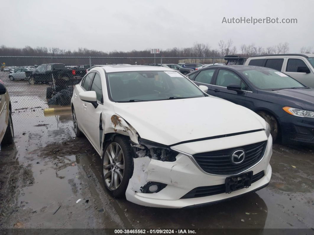 2015 Mazda Mazda6 I Grand Touring White vin: JM1GJ1W61F1176846