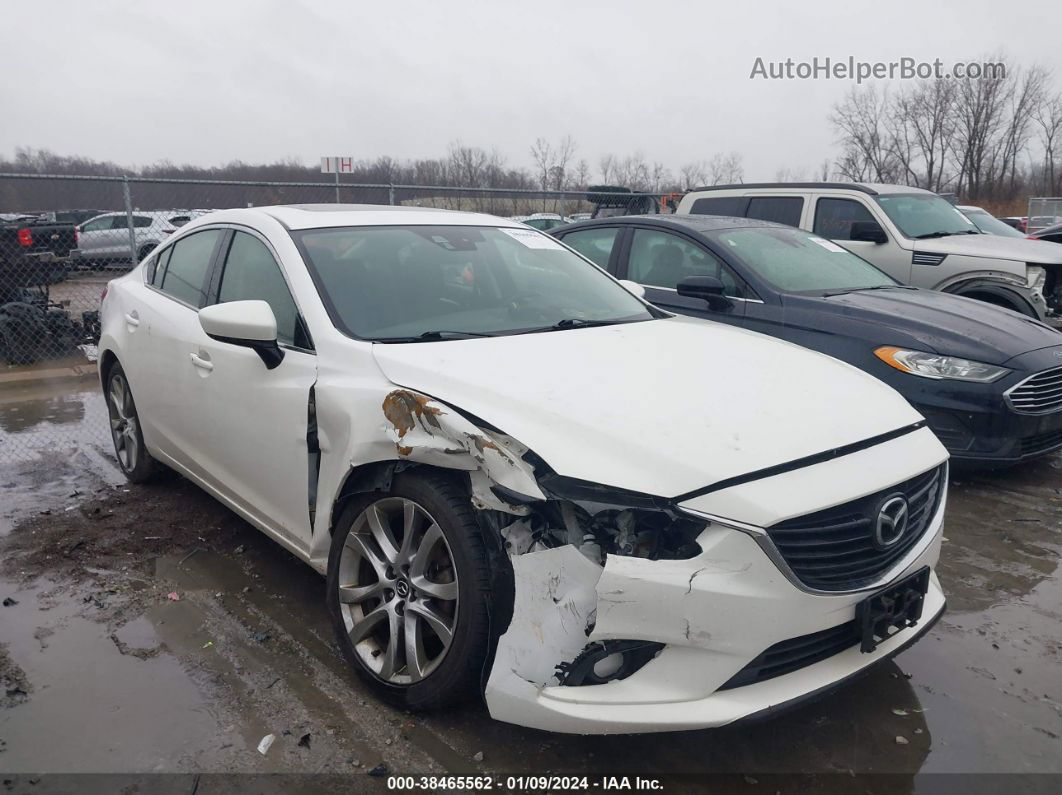 2015 Mazda Mazda6 I Grand Touring White vin: JM1GJ1W61F1176846