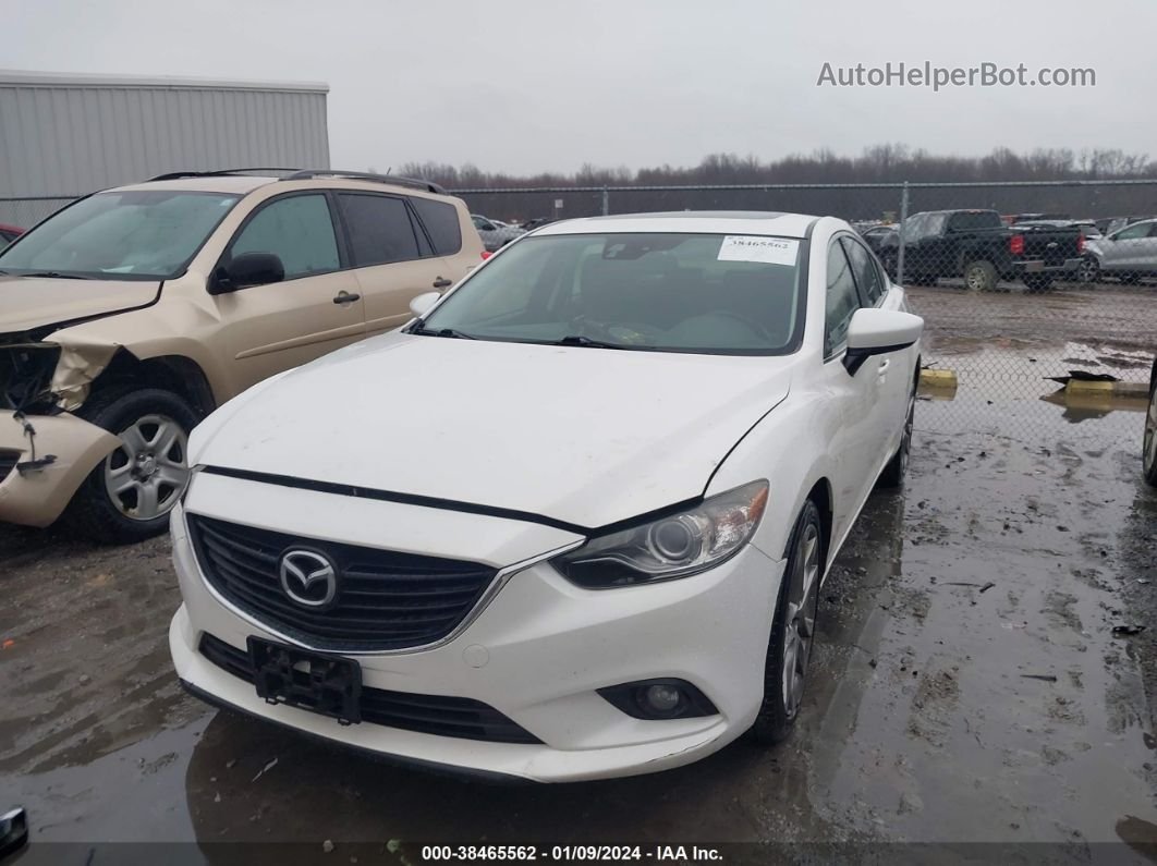 2015 Mazda Mazda6 I Grand Touring White vin: JM1GJ1W61F1176846