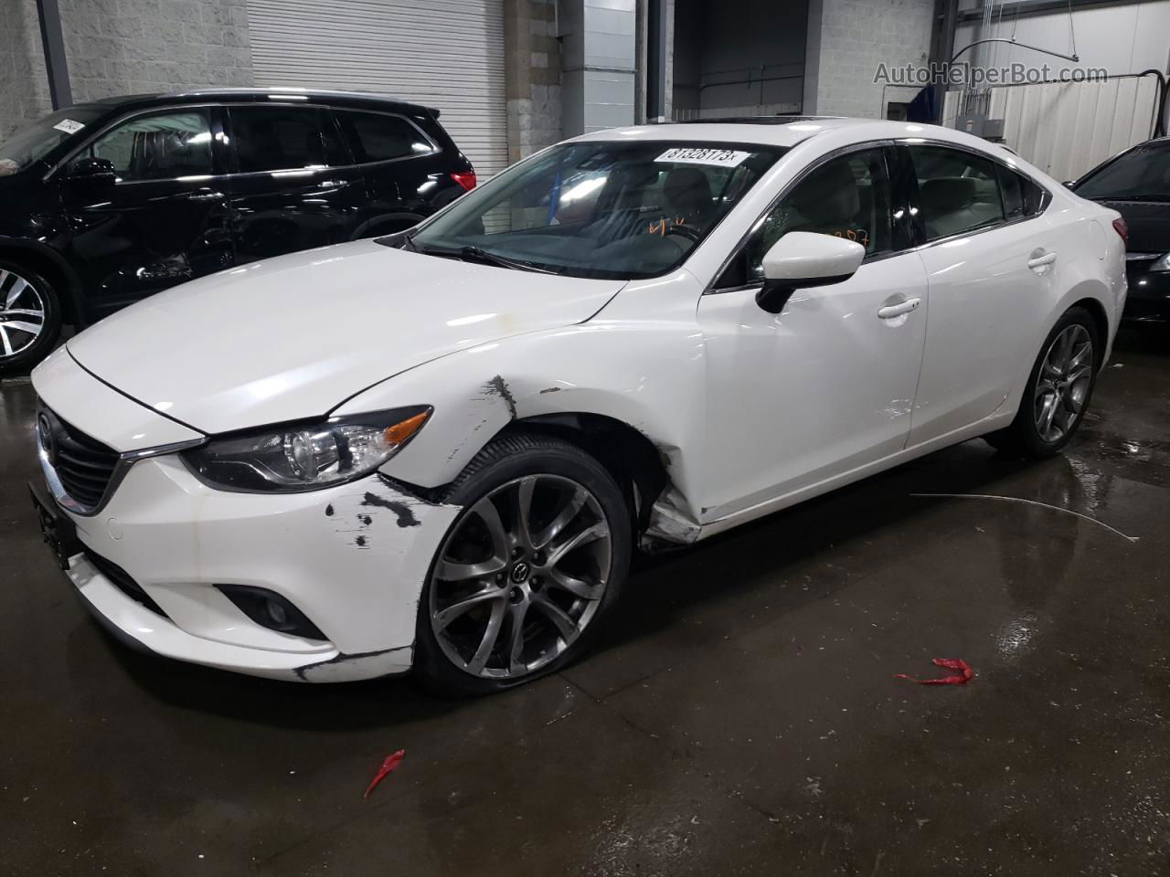 2015 Mazda 6 Grand Touring White vin: JM1GJ1W63F1170949