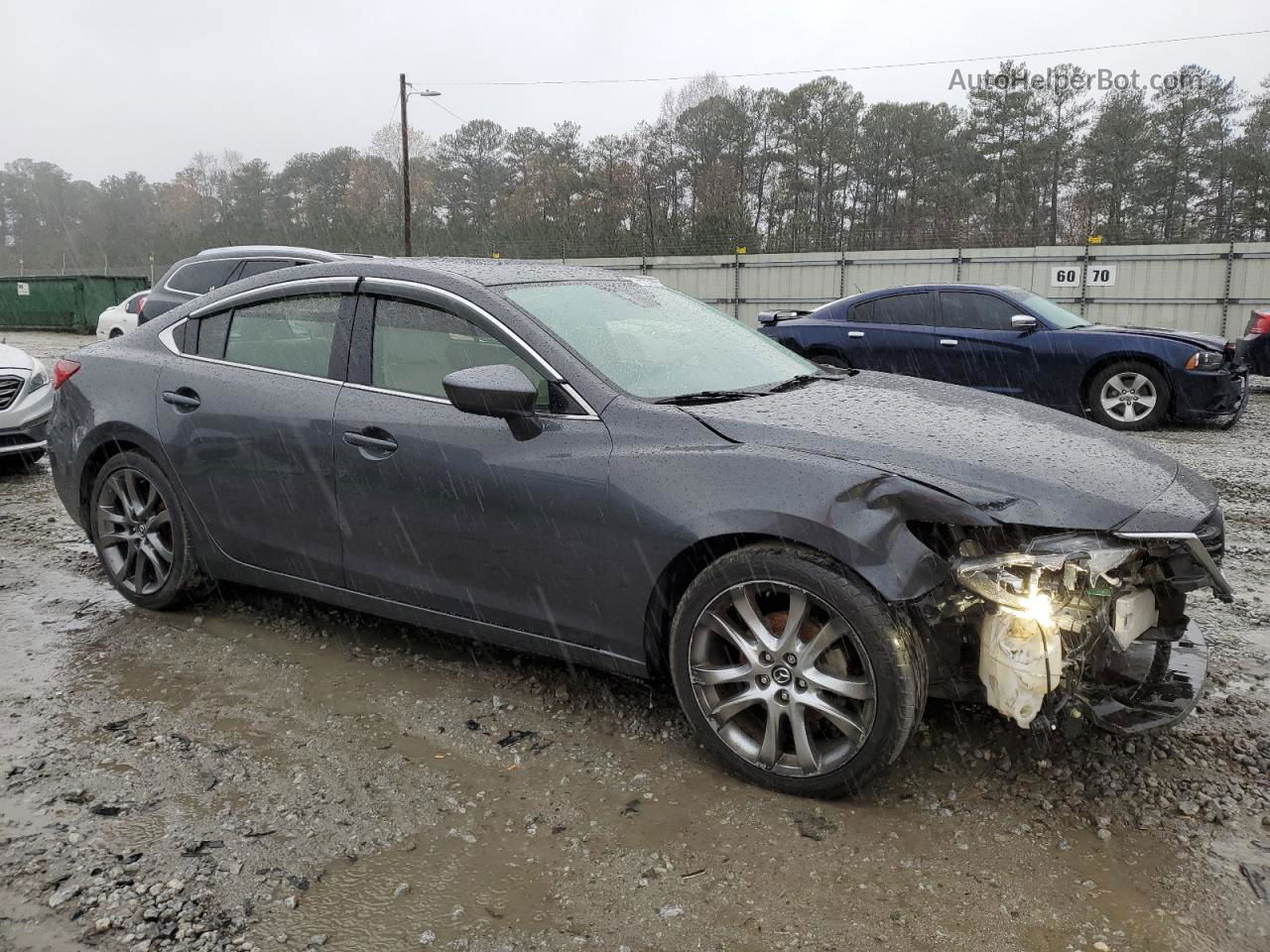 2015 Mazda 6 Grand Touring Gray vin: JM1GJ1W63F1172863