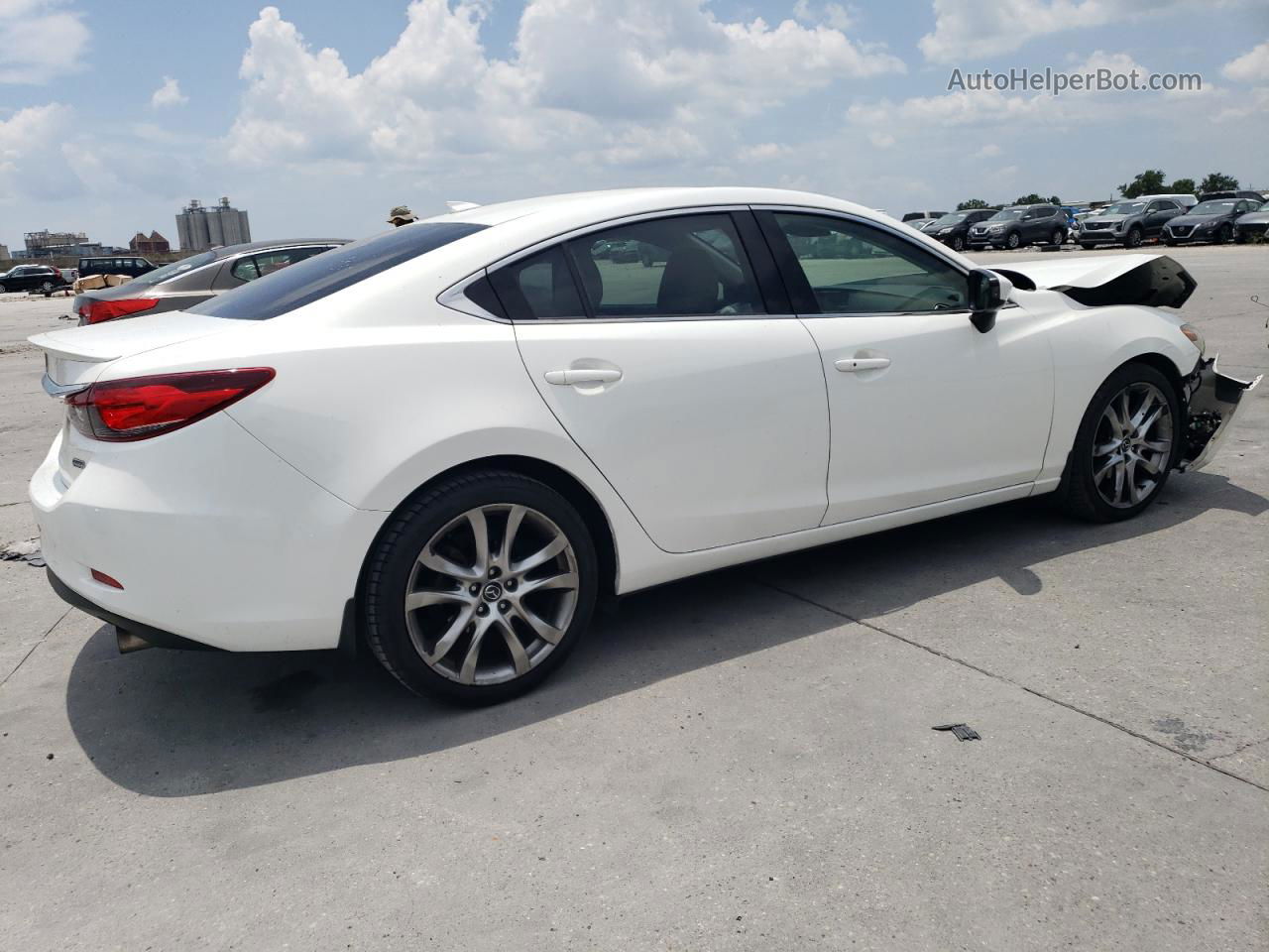 2015 Mazda 6 Grand Touring White vin: JM1GJ1W64F1165713