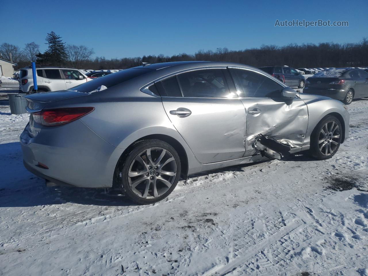 2015 Mazda 6 Grand Touring Silver vin: JM1GJ1W65F1176493