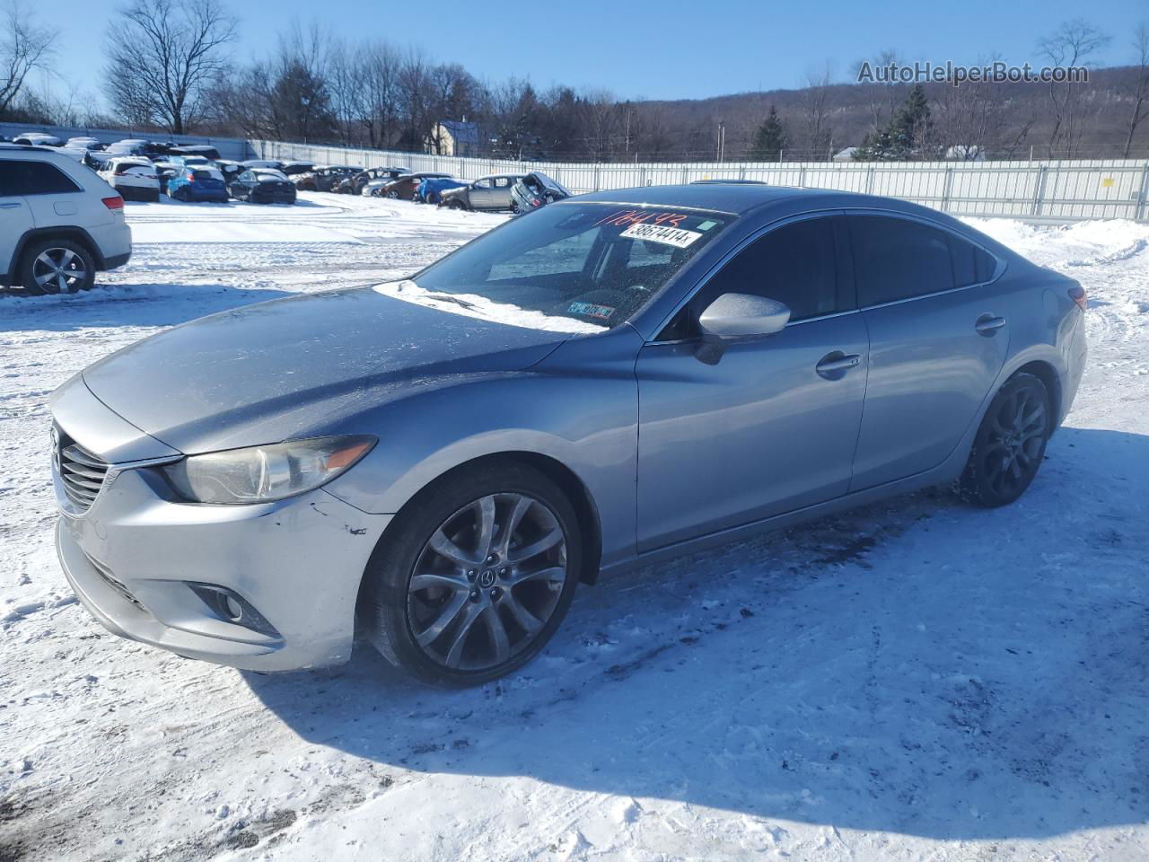 2015 Mazda 6 Grand Touring Silver vin: JM1GJ1W65F1176493