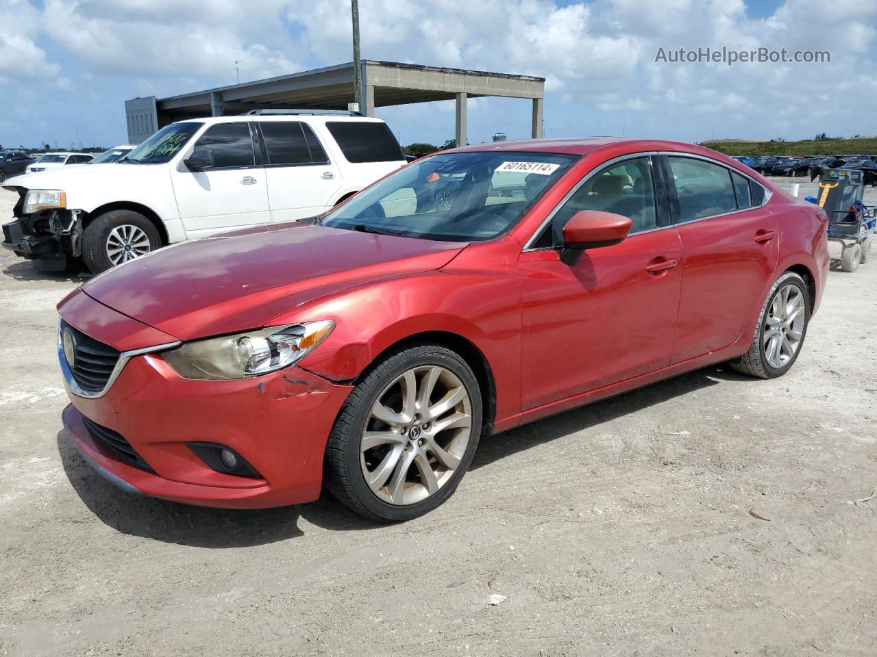 2015 Mazda 6 Grand Touring Red vin: JM1GJ1W66F1171139