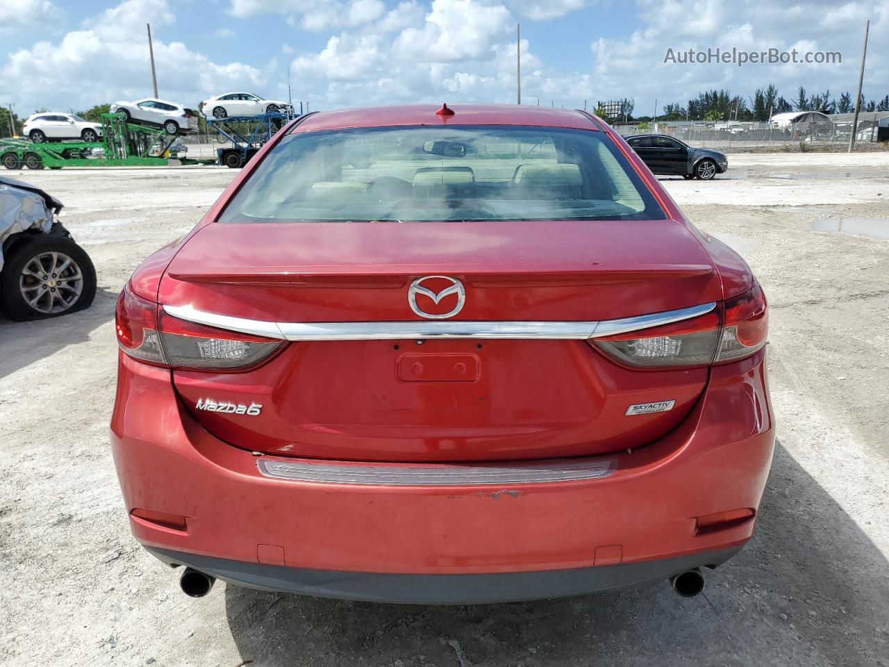 2015 Mazda 6 Grand Touring Red vin: JM1GJ1W66F1171139