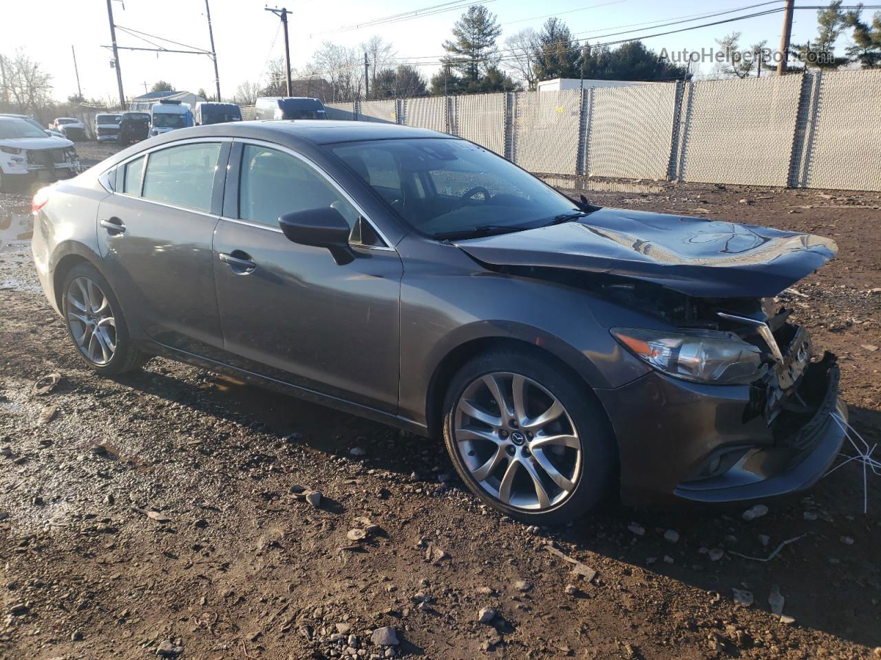 2015 Mazda 6 Grand Touring Charcoal vin: JM1GJ1W67F1170159