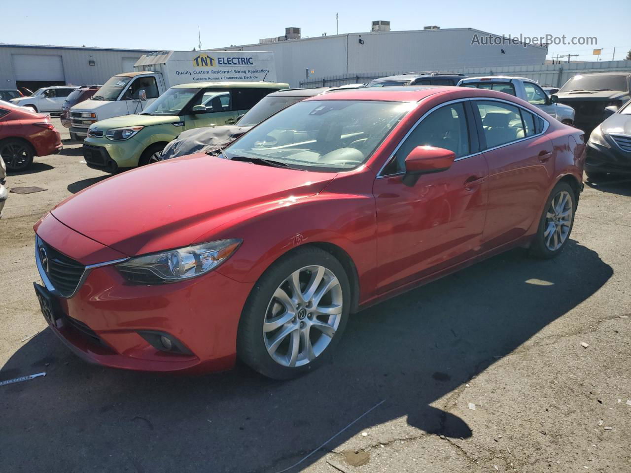 2015 Mazda 6 Grand Touring Red vin: JM1GJ1W67F1174146