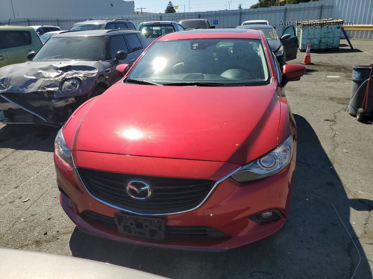 2015 Mazda 6 Grand Touring Красный vin: JM1GJ1W67F1174146