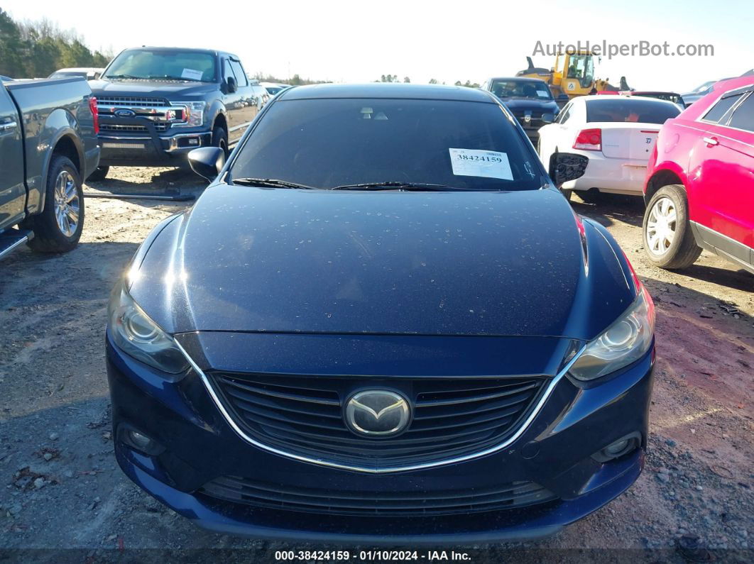 2015 Mazda Mazda6 I Grand Touring Dark Blue vin: JM1GJ1W6XF1172486