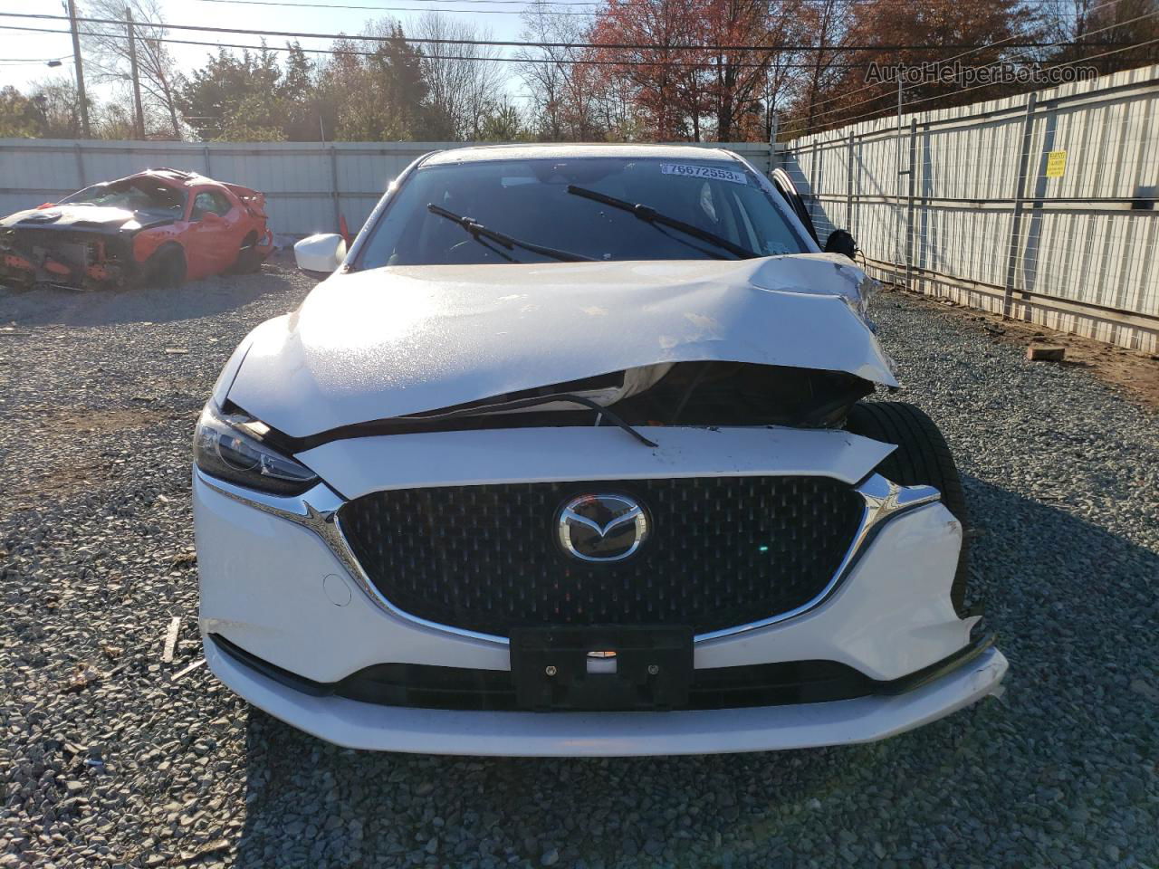 2018 Mazda 6 Grand Touring White vin: JM1GL1TY1J1335146