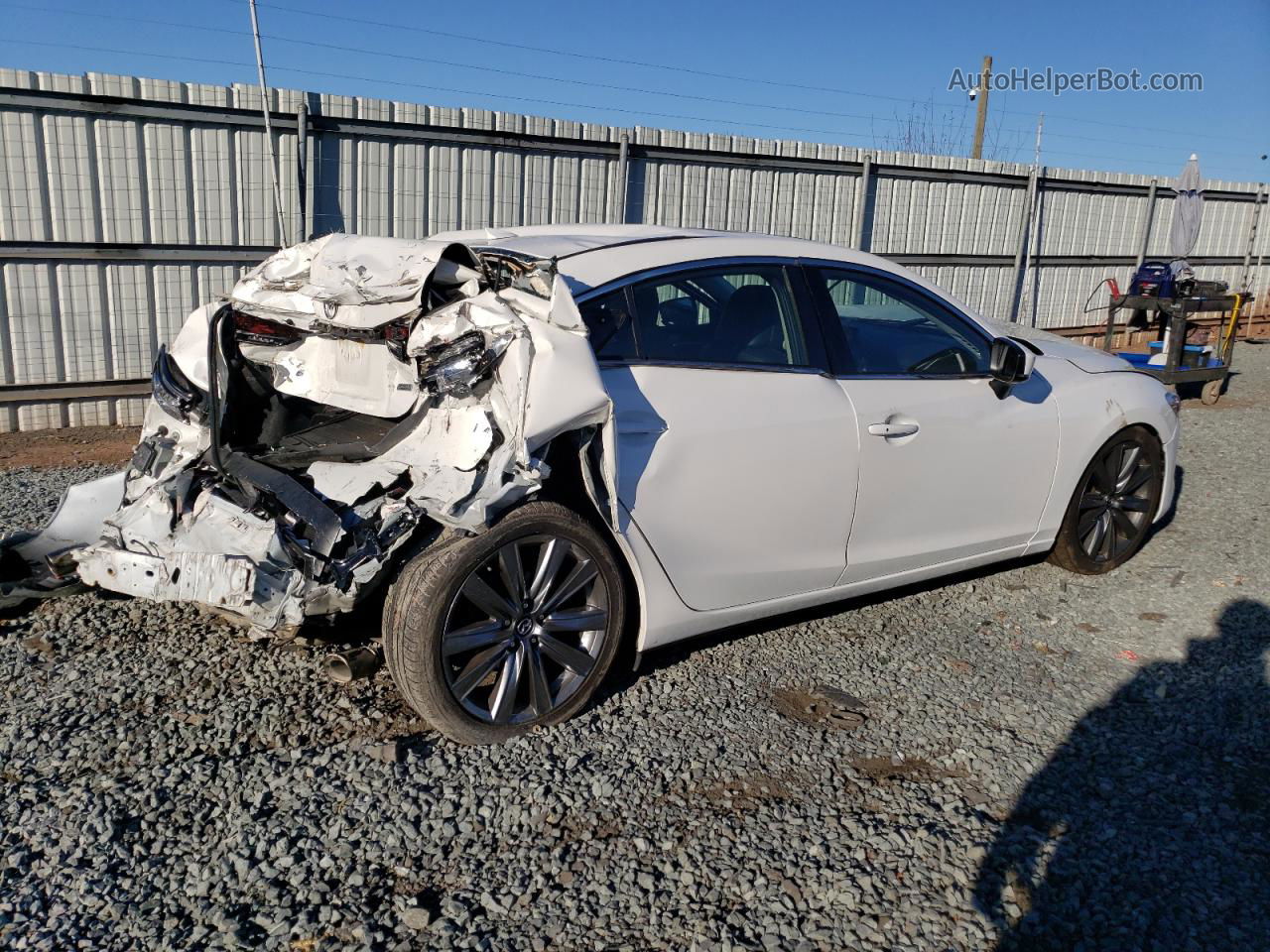 2018 Mazda 6 Grand Touring White vin: JM1GL1TY1J1335146