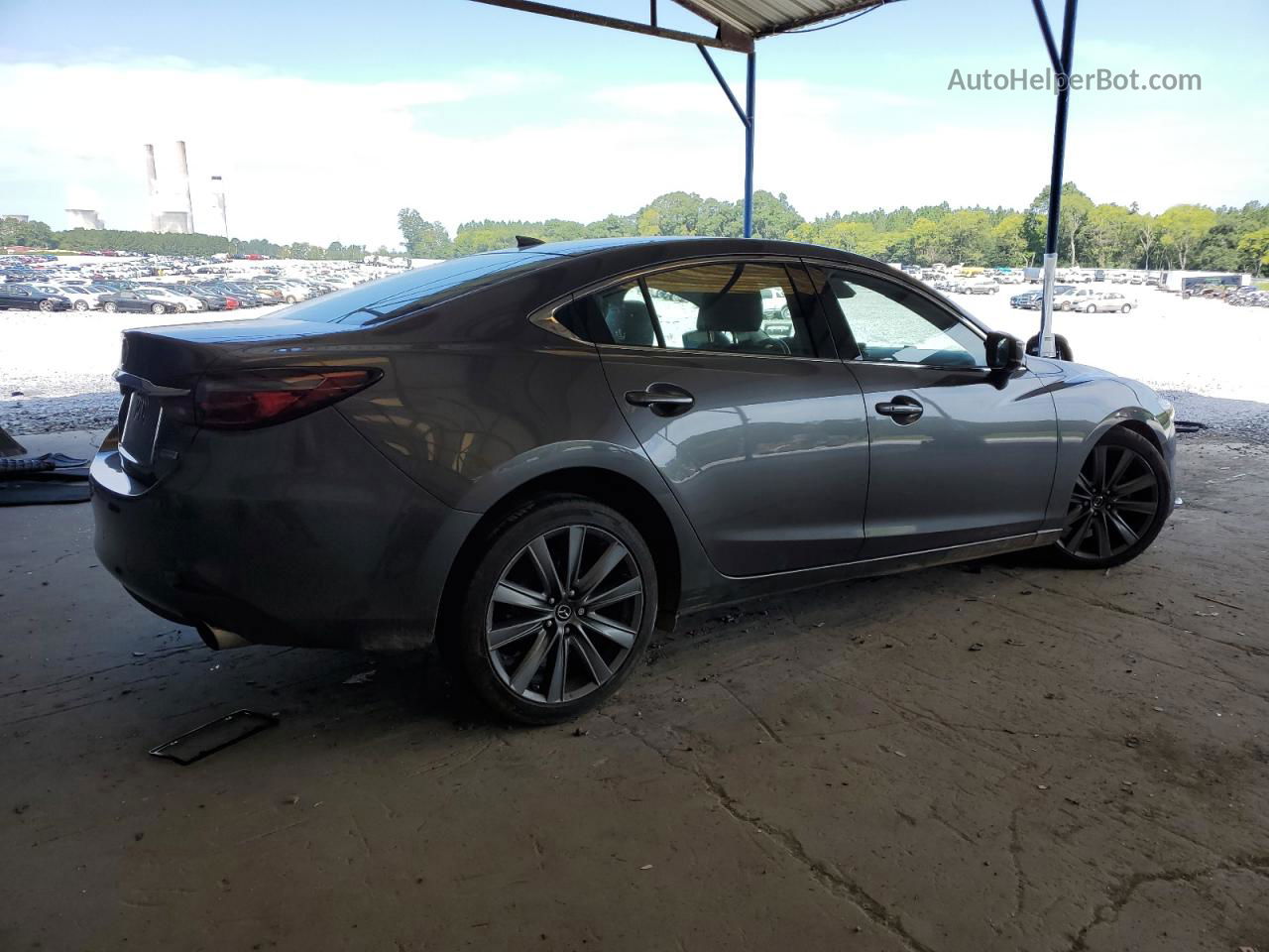 2018 Mazda 6 Grand Touring Gray vin: JM1GL1TY2J1331512