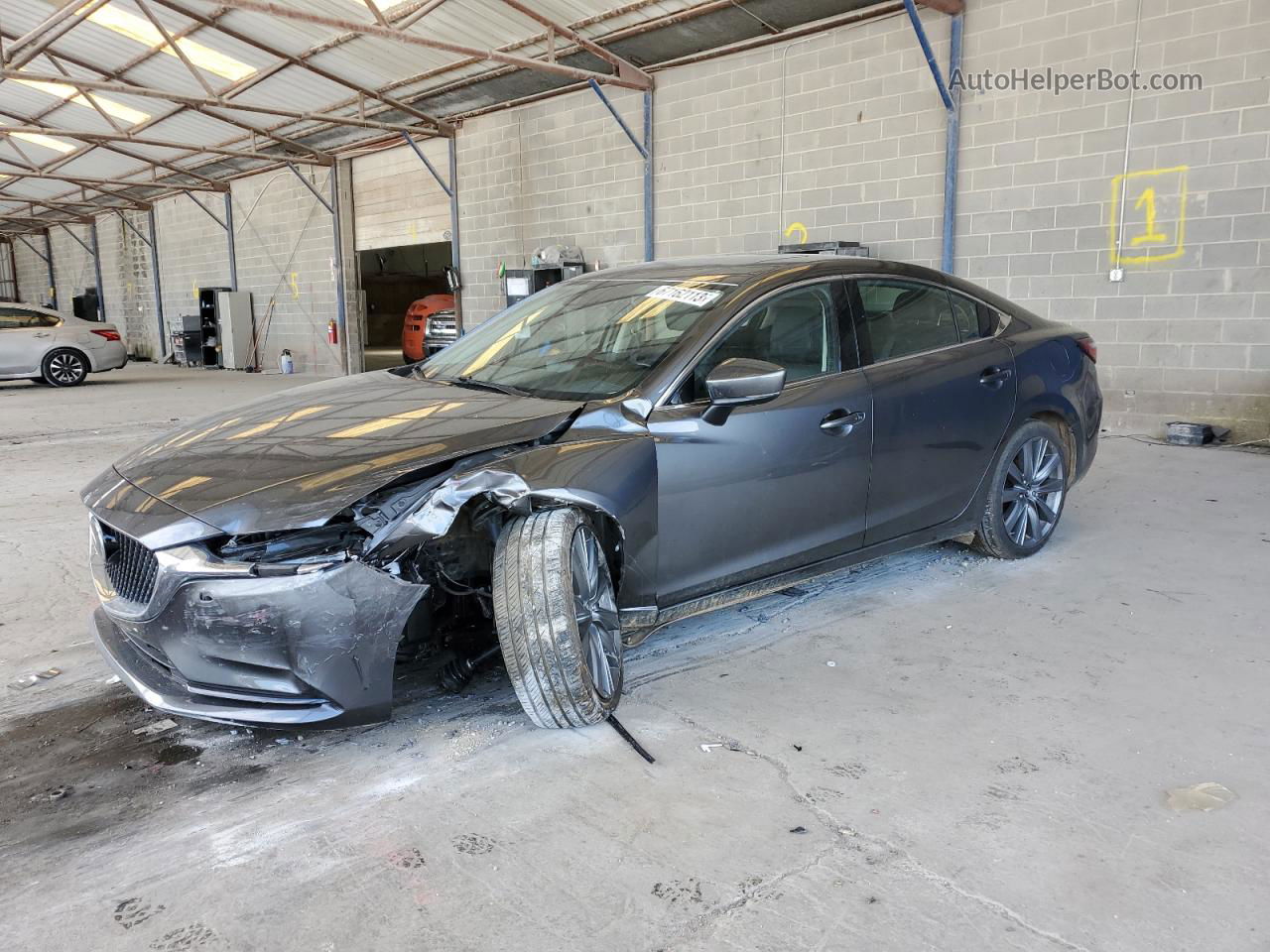 2018 Mazda 6 Grand Touring Gray vin: JM1GL1TY2J1331512