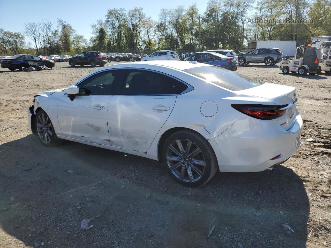 2018 Mazda 6 Grand Touring White vin: JM1GL1TY5J1316308