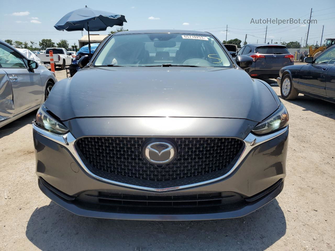 2018 Mazda 6 Grand Touring Gray vin: JM1GL1TY6J1315975