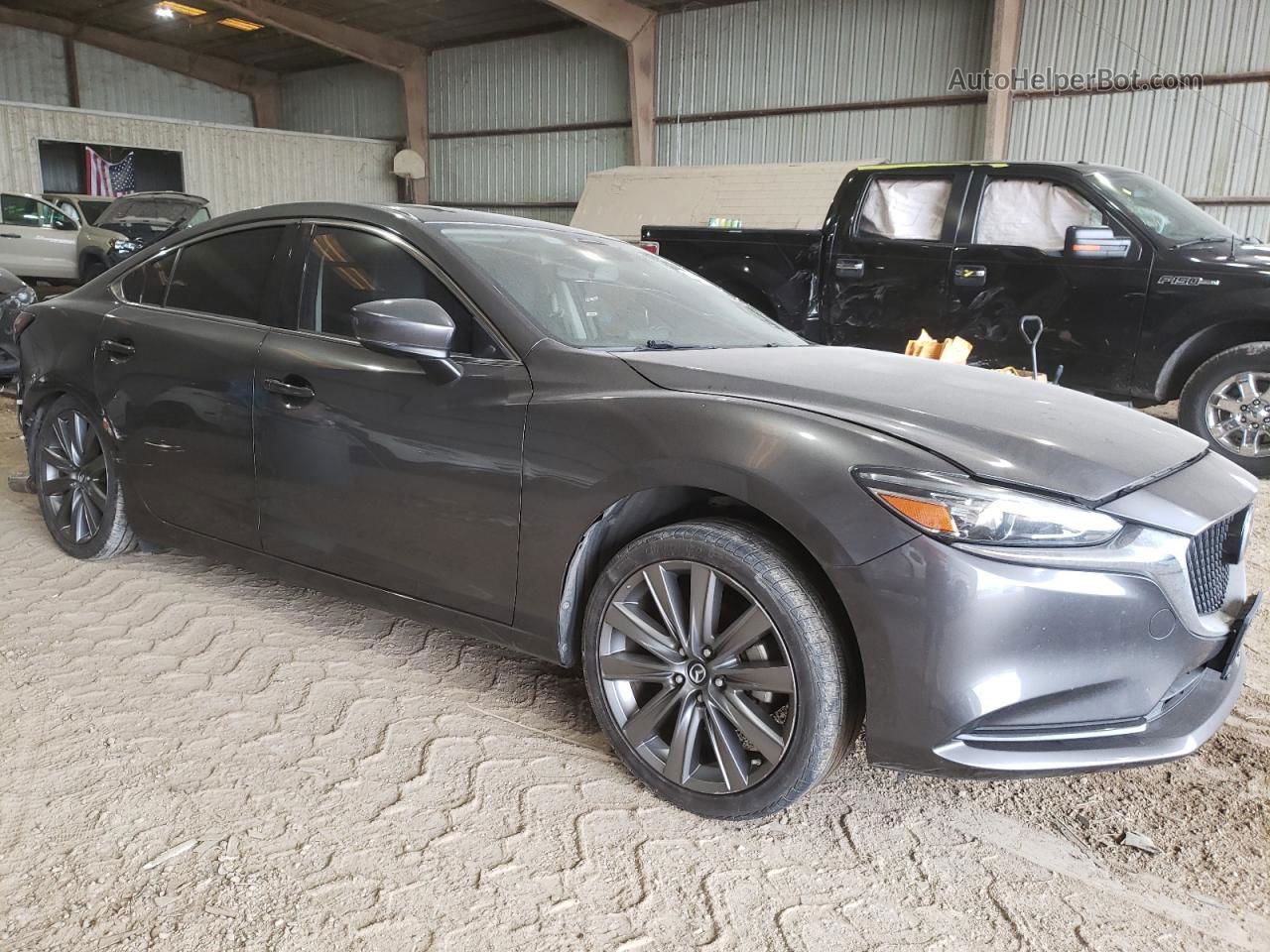 2018 Mazda 6 Grand Touring Gray vin: JM1GL1TY6J1322814