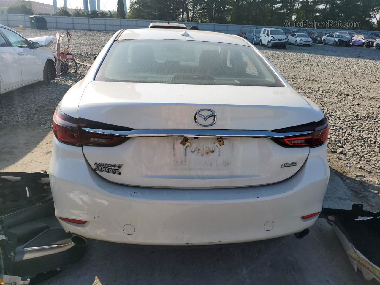 2018 Mazda 6 Grand Touring White vin: JM1GL1TY8J1315816