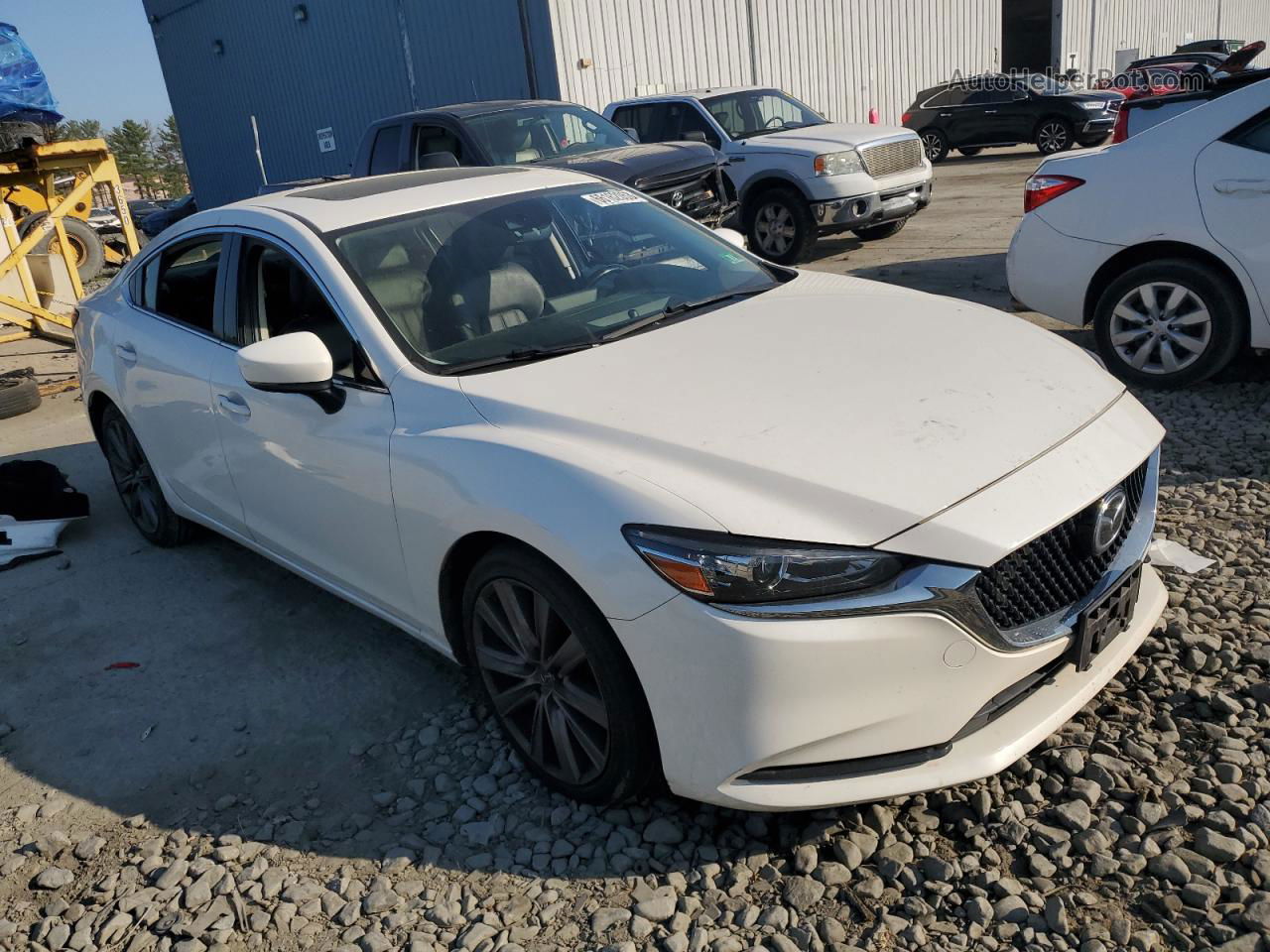 2018 Mazda 6 Grand Touring White vin: JM1GL1TY8J1315816