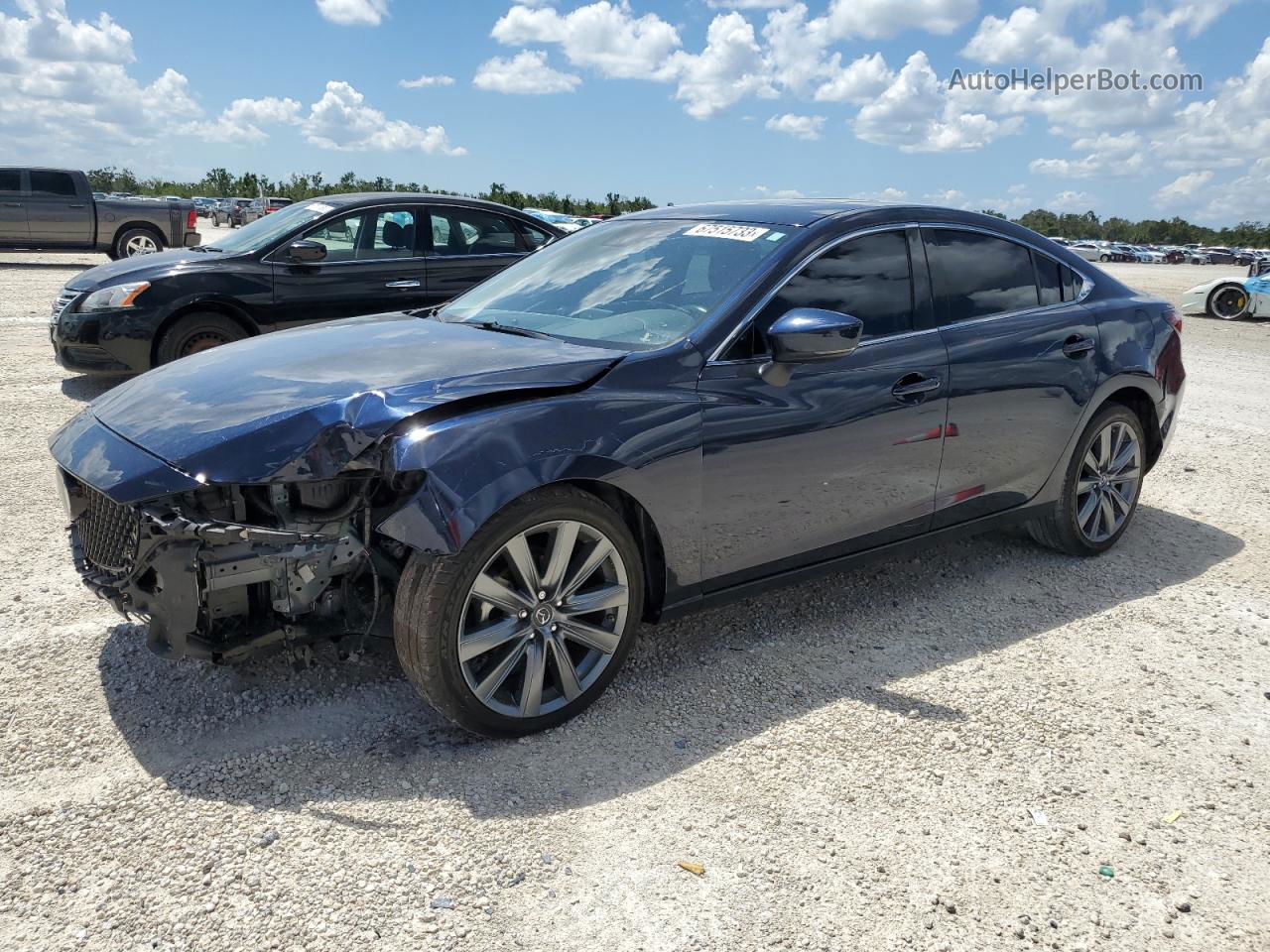 2018 Mazda 6 Grand Touring Blue vin: JM1GL1TY8J1335676